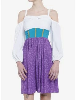 HUNIVERS Disney The Hunchback Of Notre Dame Esmeralda Cold Shoulder Dress