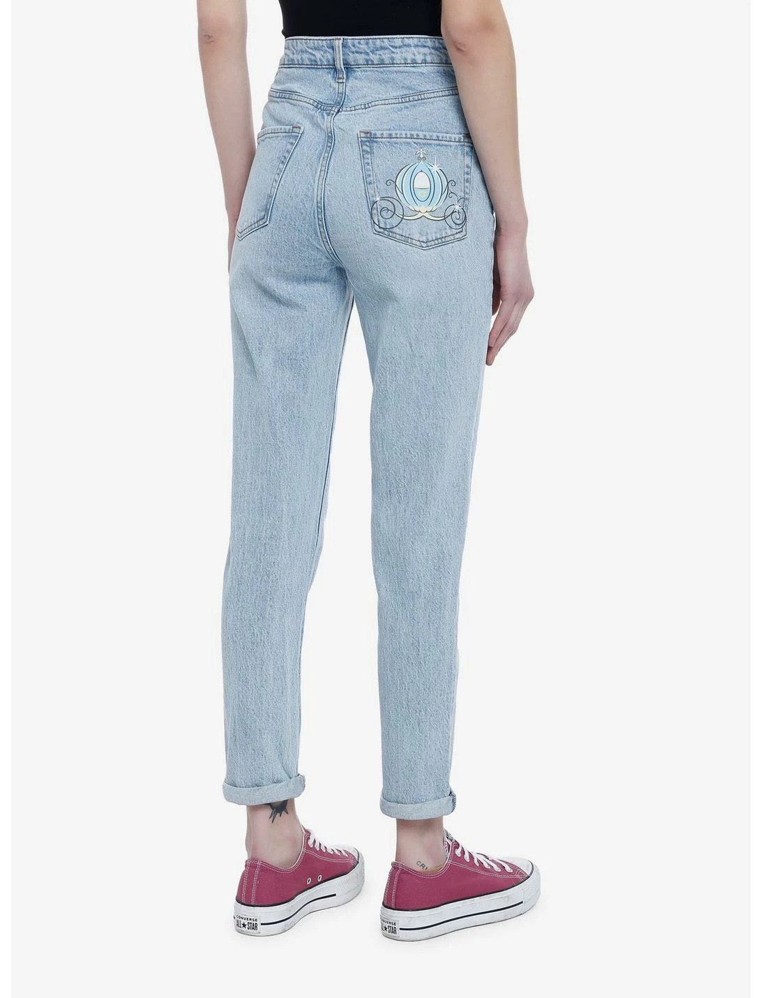 HUNIVERS Disney Cinderella Friends Mom Jeans 2 HUNIVERS Disney Cinderella Friends Mom Jeans - Image 2
