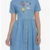 HUNIVERS Disney Winnie The Pooh Friends Denim Dress