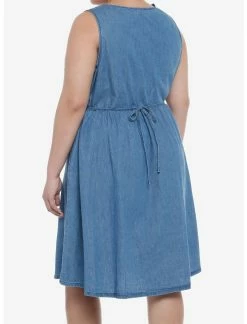 HUNIVERS Disney Bambi Forest Friends Denim Dress Plus Size 5 HUNIVERS Disney Bambi Forest Friends Denim Dress Plus Size -Dresses Online Store 19897751 av2