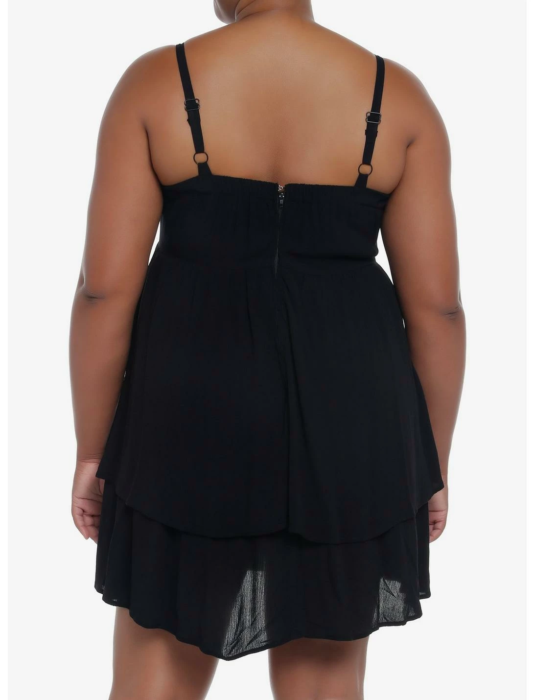 Null Black Strappy Tiered Dress Plus Size 3 Null Black Strappy Tiered Dress Plus Size - Image 3