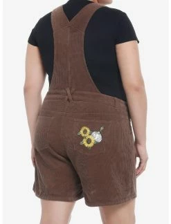 HUNIVERS Shrek Embroidered Corduroy Shortalls Plus Size 5 HUNIVERS Shrek Embroidered Corduroy Shortalls Plus Size -Dresses Online Store 19958579 av2