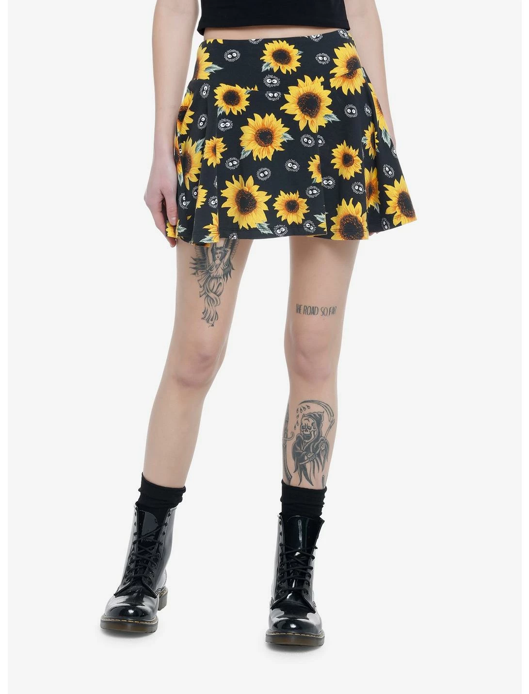 HUNIVERS Studio Ghibli My Neighbor Totoro Soot Sprites Sunflower Skort 1 HUNIVERS Studio Ghibli My Neighbor Totoro Soot Sprites Sunflower Skort