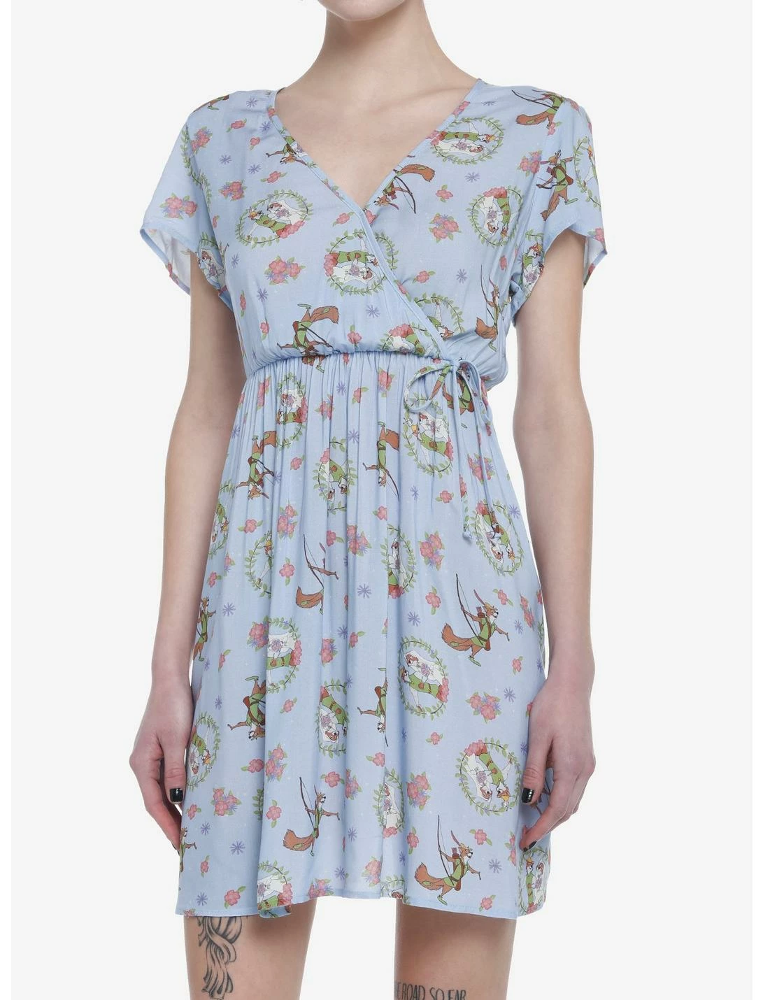 HUNIVERS Disney Robin Hood Faux Wrap Dress 1 HUNIVERS Disney Robin Hood Faux Wrap Dress