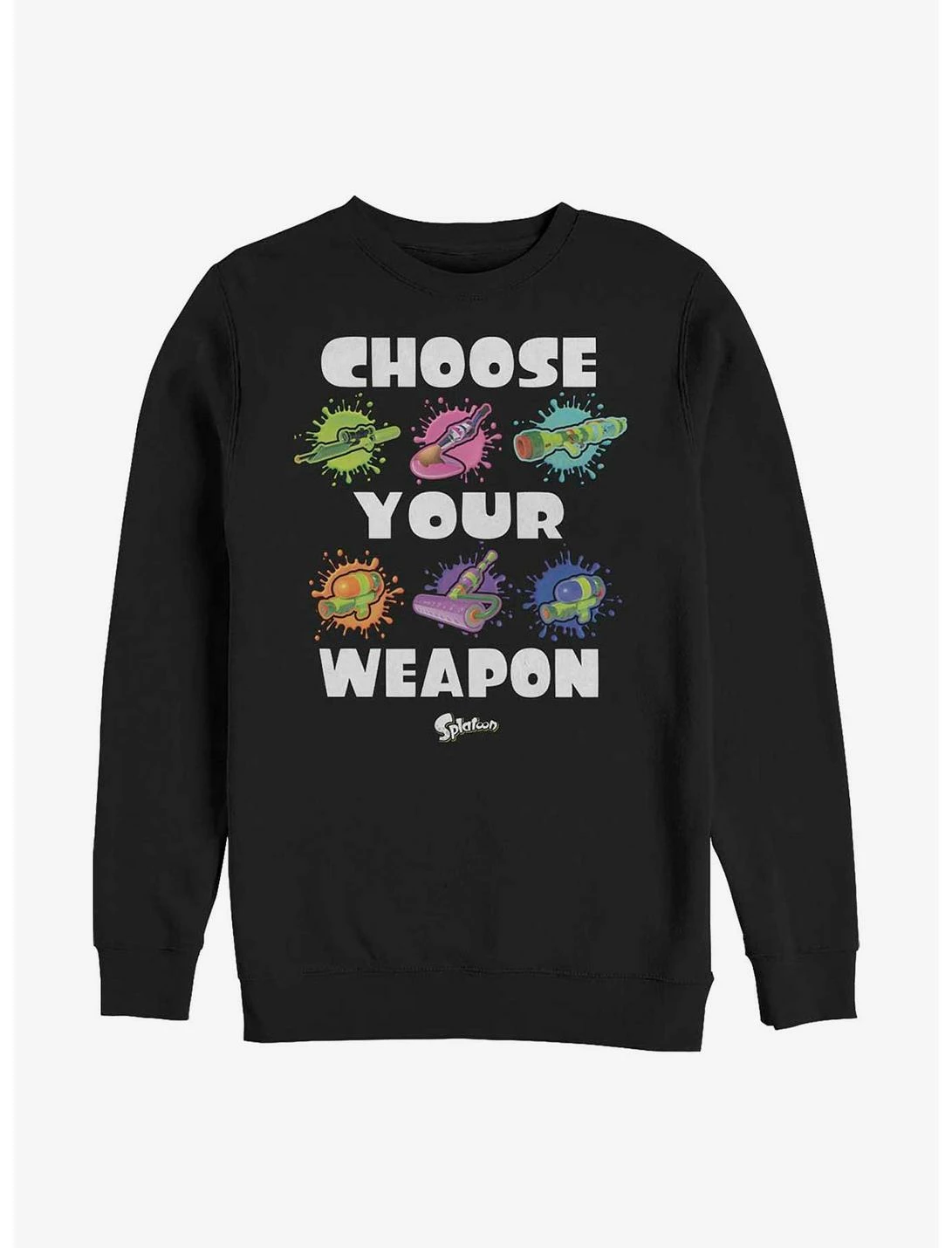 Null Nintendo Splatoon Choose Your Weapons Sweatshirt 1 Null Nintendo Splatoon Choose Your Weapons Sweatshirt