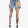 HUNIVERS Disney Alice In Wonderland Flowers Mom Shorts