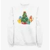 Null Pokémon Christmas Tree Pikachu, Squirtle, Bulbasaur And Charmander Sweatshirt