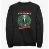 Null Disney The Nightmare Before Christmas Santa Jack Season's Creepings Wreath Sweatshirt