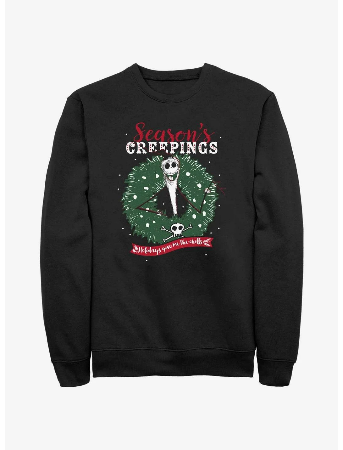 Null Disney The Nightmare Before Christmas Santa Jack Season's Creepings Wreath Sweatshirt 1 Null Disney The Nightmare Before Christmas Santa Jack Season's Creepings Wreath Sweatshirt