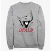 Null Disney The Nightmare Before Christmas Jack Jolly Lights Sweatshirt