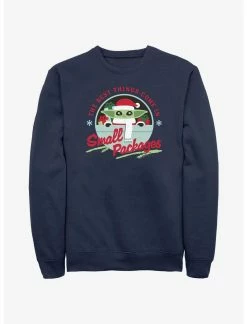 Null Star Wars The Mandalorian Santa Grogu Small Packages Sweatshirt
