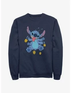 Null Disney Lilo & Stitch Hanukkah Spinning Dreidels Sweatshirt