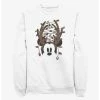 Null Disney Mickey Mouse Christmas Light Antlers Sweatshirt