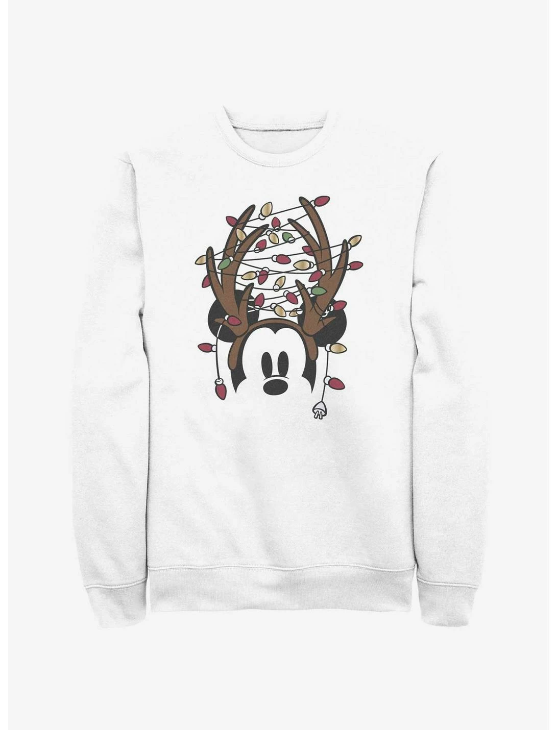 Null Disney Mickey Mouse Christmas Light Antlers Sweatshirt 1 Null Disney Mickey Mouse Christmas Light Antlers Sweatshirt